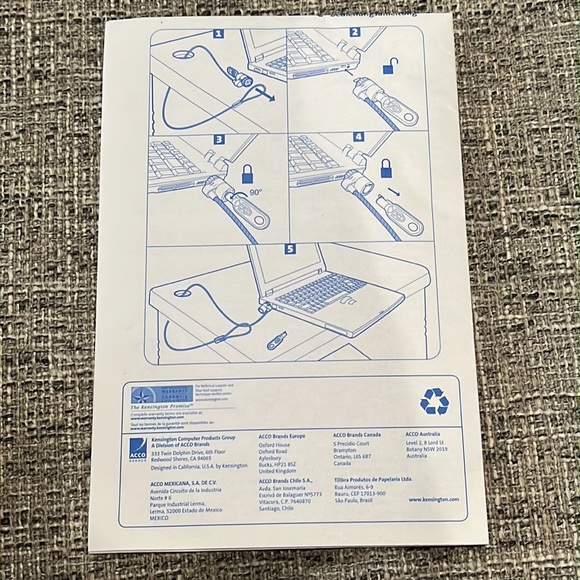 Like new Kensington microsaver notebook lock - Picture 3 of 3